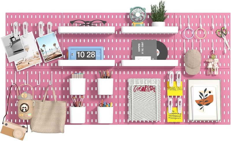 RIVTUN 22"x44" Plastic Pegboard Panels Durable Modular Organizer Boards for Wall Storage, Garage, Workshop & Craft Room – Lightweight & Easy to Install - Image 1